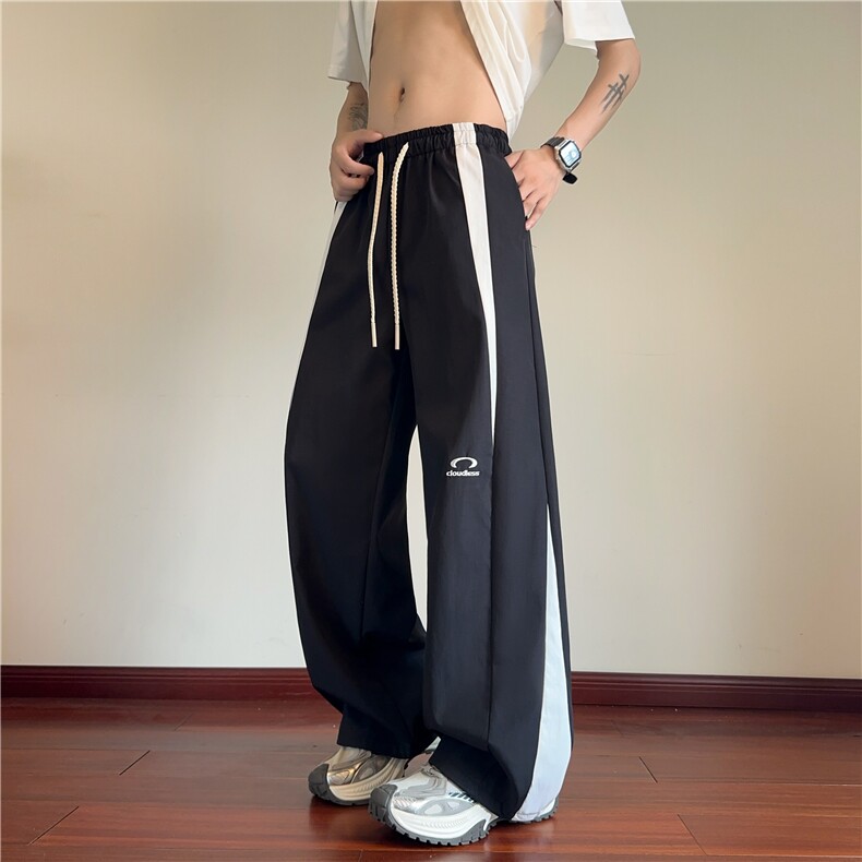 2026夏季美式撞色拼接刺绣设计速干休闲裤B315-K25454-特p35控68,男装休闲裤,电商B315