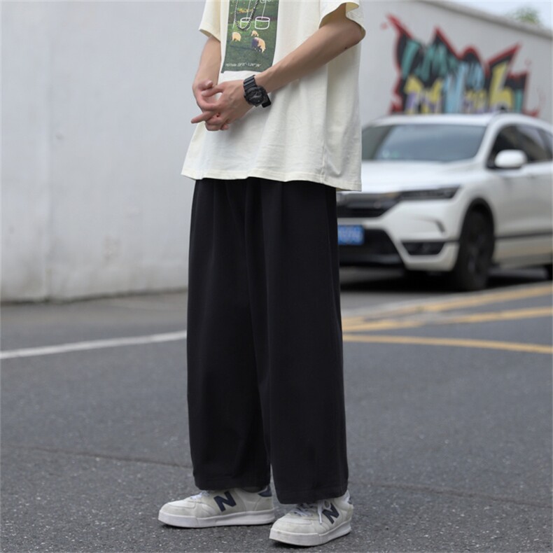 百搭休闲裤男宽松直筒休闲裤百搭ins港风潮男裤K0762-P38,男装休闲裤,星座308B-1
