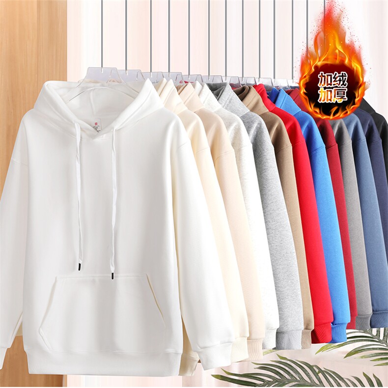 xcy-702#420克性价比超高帽衫华棉加绒情侣款2024抖音同款，男装卫衣，兴旺制衣·烫画T恤
