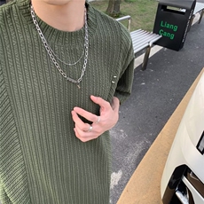 2024春夏季新款男休闲圆领短袖T恤W5005P38，男装T恤，星座1116-2