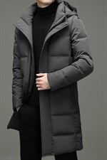 新款2023冬季脱卸帽羽绒服男装白鸭绒外套爸爸装YL21607-P390图片