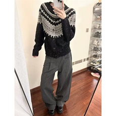 现货~星空费尔岛开衫针织毛衣外套MY2583批68，男装针织衫/毛衣，星座1411A-6