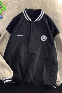 2022灯芯绒夹克外套港风宽松棒球服D201-DM94-P70,男装夹克,电商D321-1