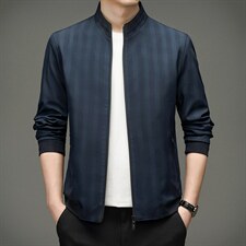夹克男立领商务休闲外套2023年春季新款中年时尚纯色百搭上衣外套，男装夹克，电商B212（原钱塘6029）
