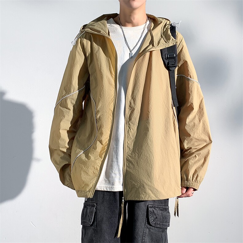 F712P58防晒指数50+薄款宽松大码港风防晒衣夹克皮肤衣，男装防晒衣，星座1204-3