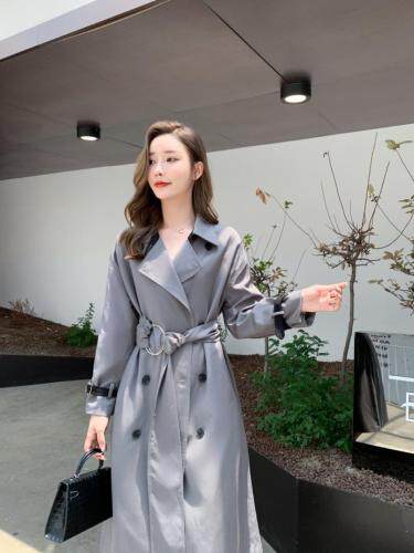 【东方名裳】风衣2021秋装新款高端大气赫本风外套，女装风衣，东方名裳