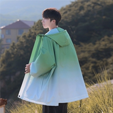 2025港风山系防水冲锋衣渐变色夹克男：聚酯纤维JK77088P85控，男装夹克，星座227-7