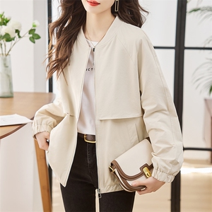 棒球服女春秋季2025年新款韩版宽松休闲夹克随性简约高级感外套潮图片