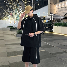 新款休闲短袖套装，男装休闲套装，星座1106-2（原1111B）