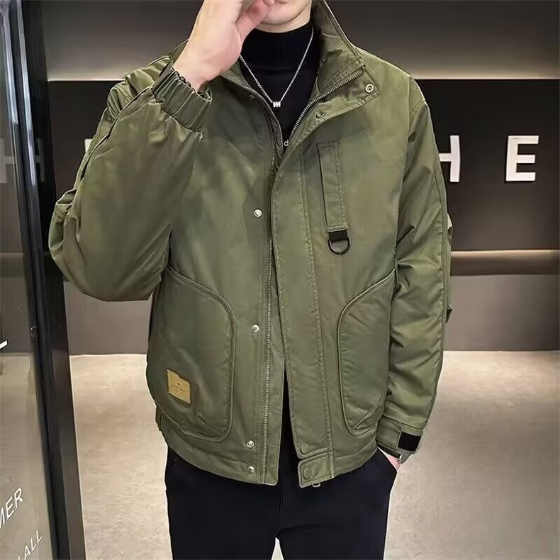 夹克男士韩版潮流加厚时尚棉衣外套男上衣服男装M900-P75,男装夹克,星座308B-2