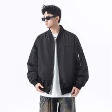 港风日系复古设计感刺绣拼接立领夹克男XZ213-JK4321-P108控128，男装夹克，星座213
