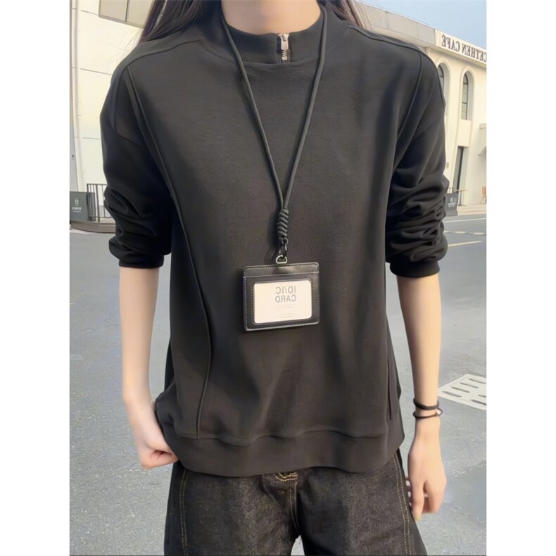 冬季保暖设计感拉链内搭双面德绒打底衫男女潮XZ811A-DR06-特P28,男装T恤,星座811A