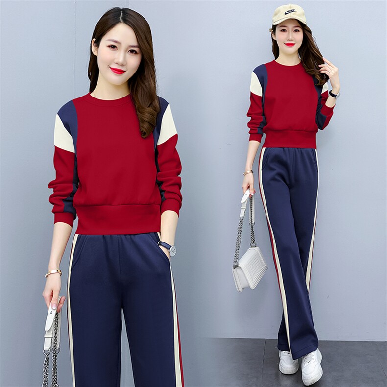 休闲卫衣运动服套装女装2025年春秋季新款减龄时尚洋气时髦两件套,女装套装/套裙,梦依杭