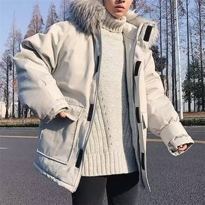 1506A/G1880/P76宽松大毛领连帽美式休闲加厚棉服图片