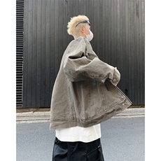 vintage少年感外套男春秋水洗潮上衣美式复古工装夹克JK8627-p80，男装夹克，星座1008
