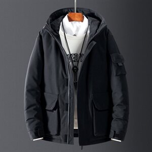 2020电商B247冬季工装情侣羽绒服短款抗寒加厚潮外套男MY057-P110图片