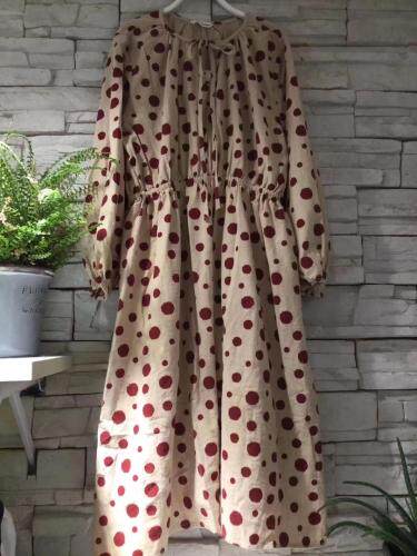 （现货）春款棉麻洋装，女装，彩后·台北