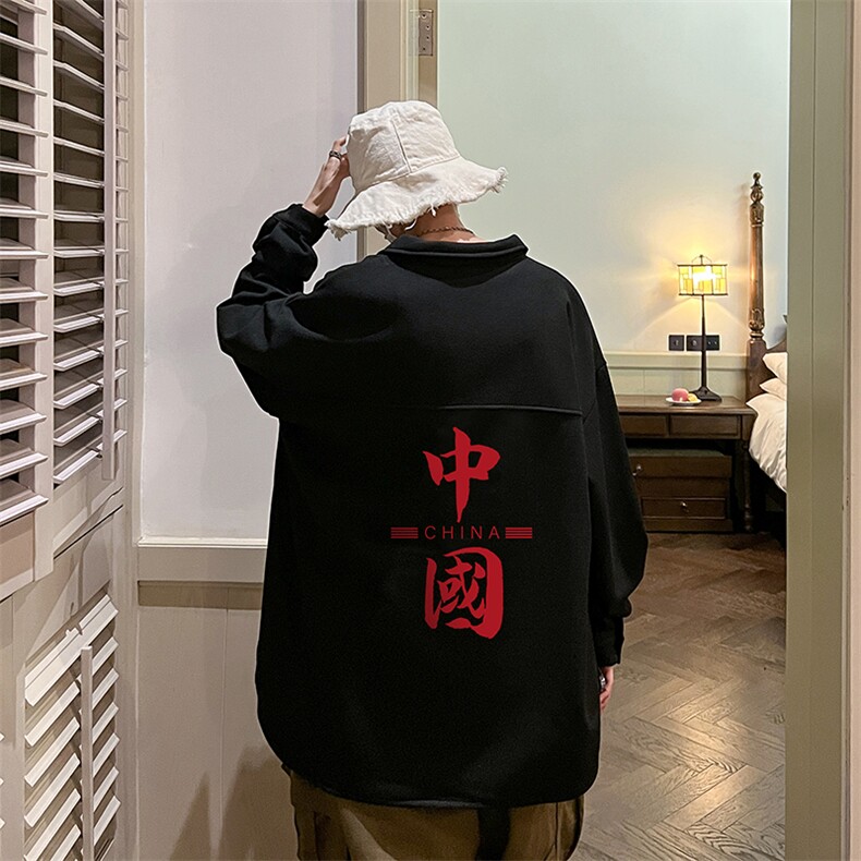 控58加厚加绒衬衫男大码长袖衬衣男外套HC79198-P38加绒款-P48,男装衬衫,电商A040