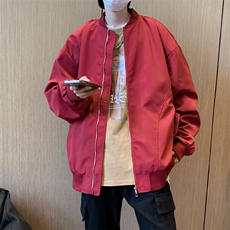 秋款情侣港风连帽工装外套贴标休闲冲锋衣夹克男JK0681-P63，男装夹克，星座308B-1