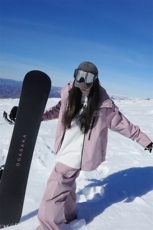 冬新俩件套中性风加厚保暖外套男女同款防水滑雪服套装TZ027-P240，男装休闲套装，电商A001-1