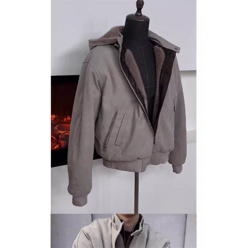 蛇年限定座山雕外套棉服可拆卸帽加绒帆布棉衣1001-1-M8218-P188,男装棉衣,星座1001-1