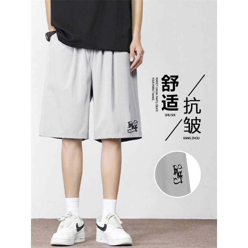 冰氧舒适直筒宽松短裤夏季薄款运动透气五分裤DK508特批1839,男装休闲裤,星座718-1