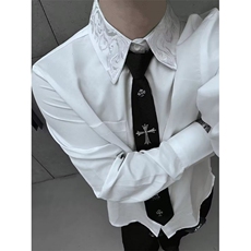 [006]收腰丝巾飘带长袖衬衫女显瘦衬衣春秋上衣A079-C178-P33，男装衬衫，电商A079