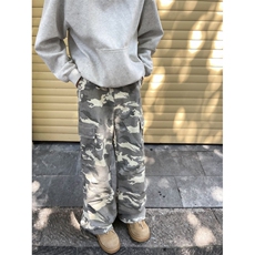 春秋季水洗做旧迷彩牛仔裤潮牌多口袋直筒宽松工装休闲裤，男装牛仔裤，星座410-7