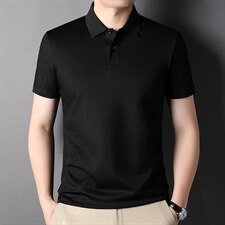 D77298钱塘2020-2夏季基础款男士纯色高端精品法令短袖T恤P50，男装T恤，钱塘207-2