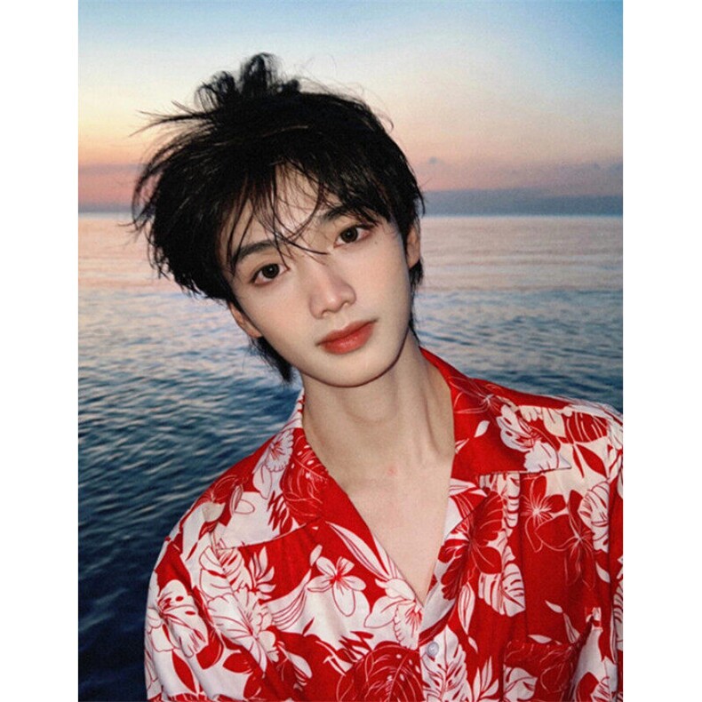 青少年衬衣男印花沙滩日系短袖衬衫夏季休闲花衬衫男上衣CHX91,男装T恤,星座1116A（原606A-3）
