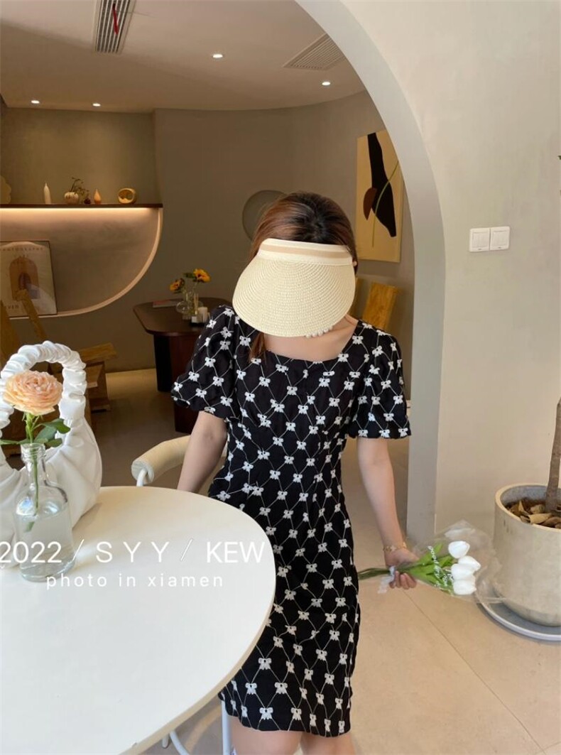 夏季蝴蝶花连衣裙，女装连衣裙，6·9衣社