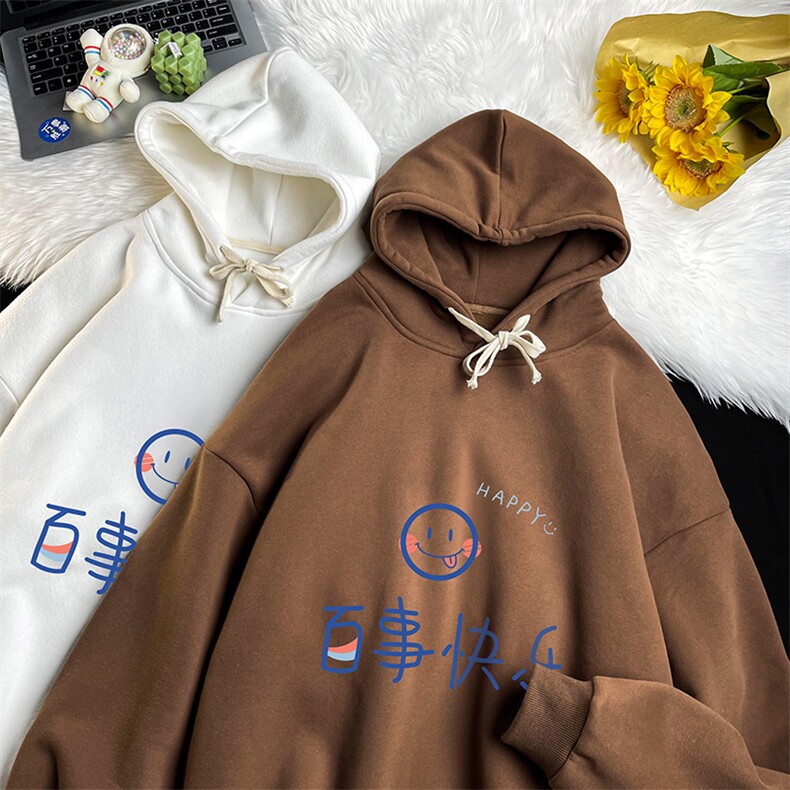 WY2183-P35加绒款-P40纯棉连帽卫衣男大码运动帽衫宽松薄,男装卫衣,电商A040