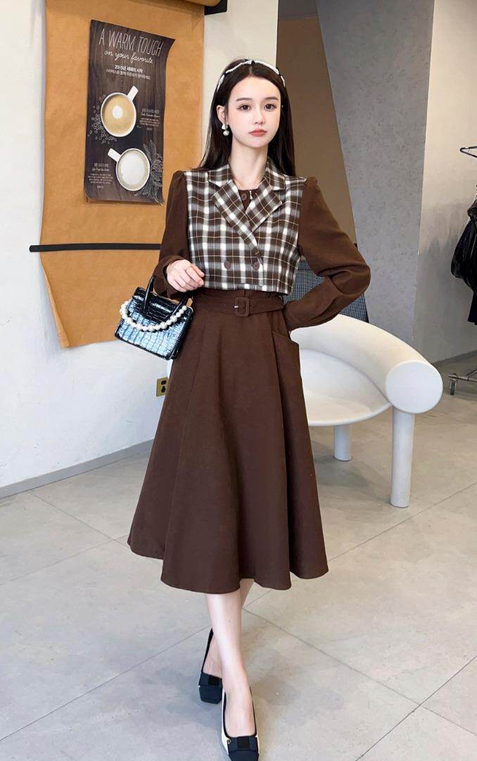 秋季时尚连衣裙，女装连衣裙，亿炫(5F)