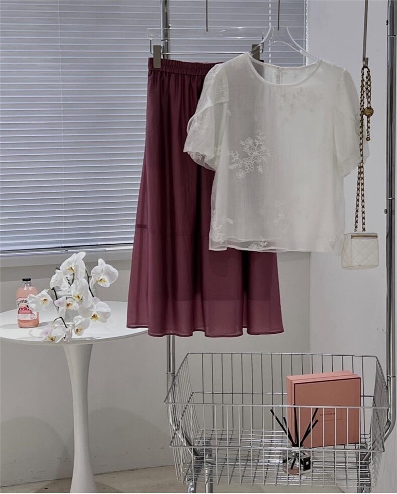 新款韩系半身裙，女装半身裙，土布鱼
