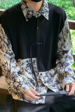 新中式长袖套装TZ88797P90衬衫CS88799P45控78裤子88798P45控68，男装衬衫，星座226-1