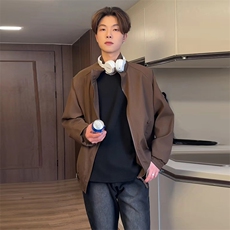 男款春季休闲外套潮牌美式复古痞帅夹克男女同款JK001-P50限价88，男装夹克，电商A178