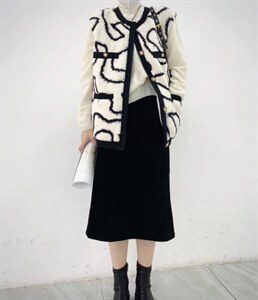 皮毛马甲,女装马甲,DL 迪黎