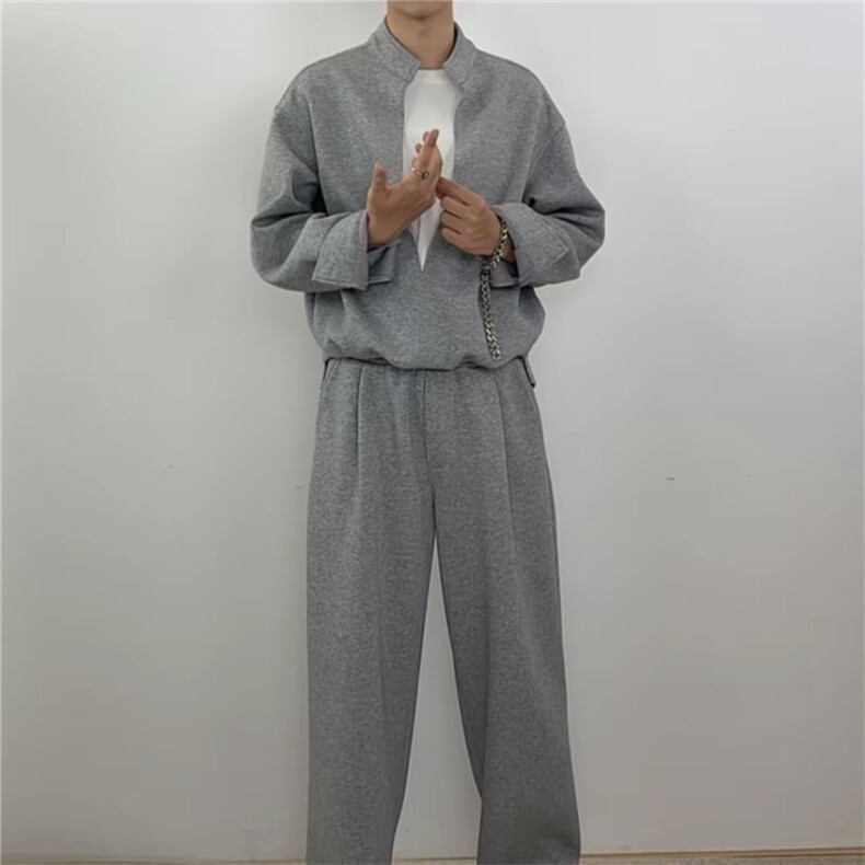 网图假两件卫衣套装TZ103-P110上衣W202-P60卫裤KK303-P50,男装休闲套装,星座1213