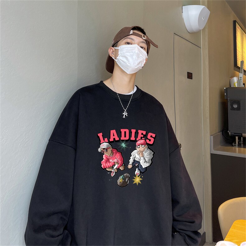 特P25控48 秋冬新款男士圆领卫衣宽松休闲日常百搭上衣WQ2444图片