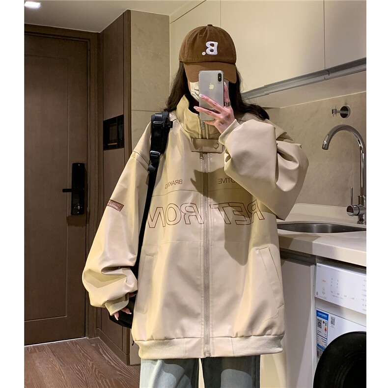 中性风春装新款潮街头机车服元素印花宽松外套潮insD241-P108,男装工装外套,电商A335-1（原A458）