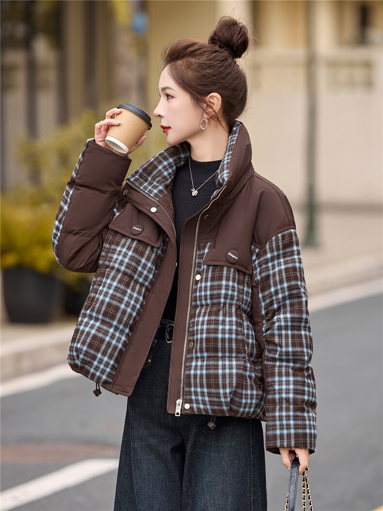 2025年冬季有帽可拆90白鸭绒,女装羽绒服,艾尚靓装