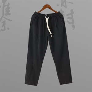 春秋季休闲裤子男宽松亚裤韩版潮流九分裤长裤直筒K22P18图片
