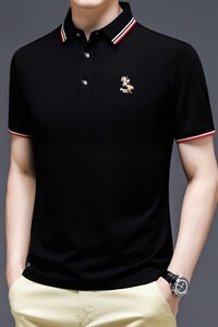 polo衫短袖男夏季潮牌2023新款半袖上衣宽松翻领t恤男图片