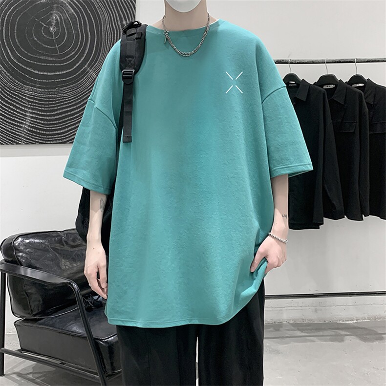 纯棉短袖t恤男大码半袖打底衫宽松体恤衫DX17305-P20大皂风,男装T恤,电商A040
