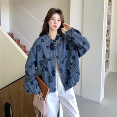 出货春新款提花牛仔外套2c198-6818-P165K248，女装短外套，2C198