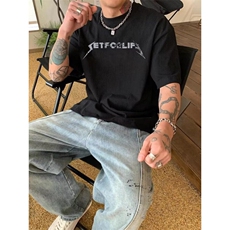 高街休闲百搭潮牌重磅纯棉短袖t恤男款夏季设计感上衣服TY421，男装T恤，星座1116A（原606A-3）