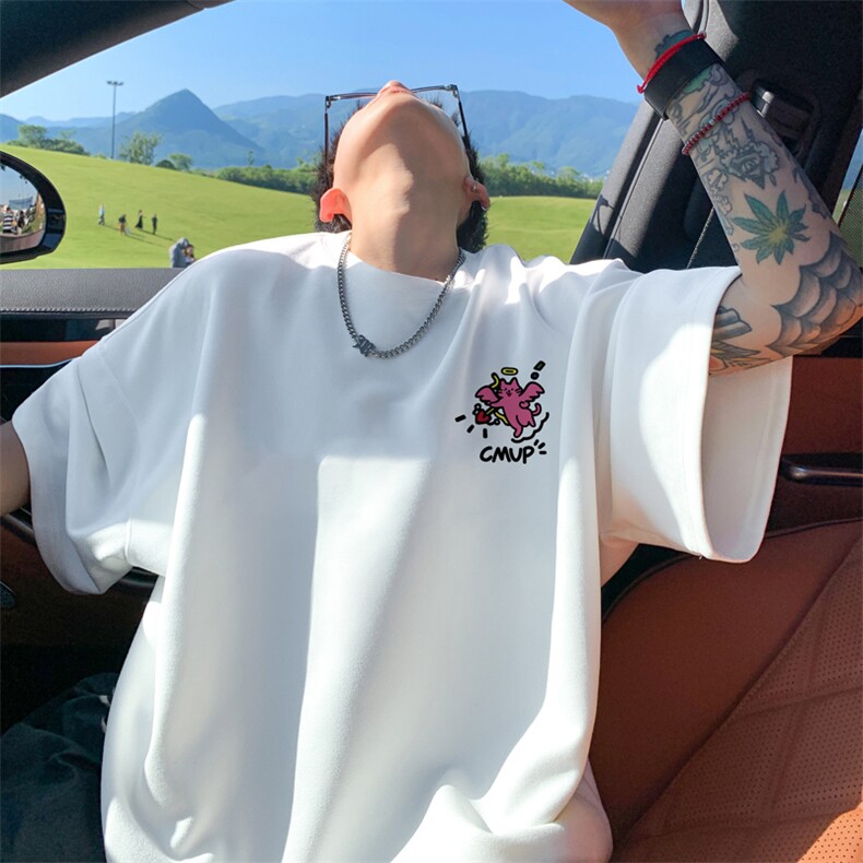 量大优供视频重磅麂皮绒短袖T恤男JPDX244-特P19,男装T恤,电商B367