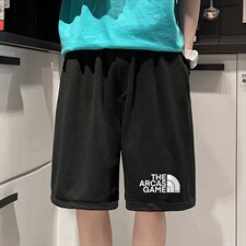 MK37232-P15冰丝短裤男士大码宽松休闲五分裤男运动中裤，男装休闲裤，电商A040