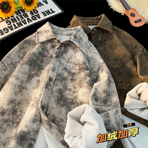 2025HC24652加绒港风摆拍灯芯绒长袖衬衫M-5XHC24979-P55