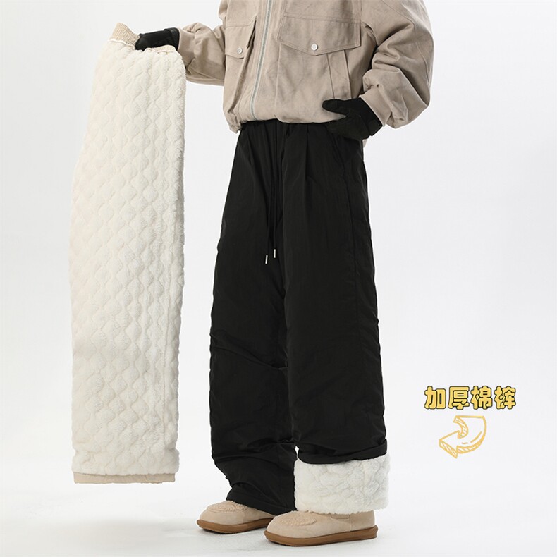 2025冬季新款无影墙防水超厚北极绒棉裤M-5XLHK251029-特P45,男装棉裤,电商A022